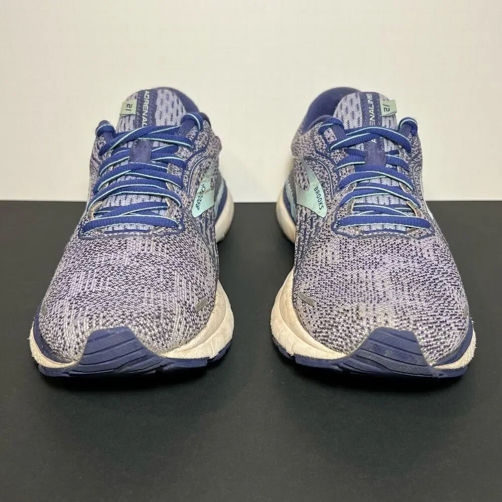 Womens BROOKS Adrenaline GTS 21 Purple Running Shoes / Size 8 Medium - Picture 2 of 9